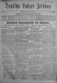 Deutsche Lodzer Zeitung 21 listopad 1917 nr 321