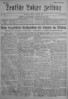 Deutsche Lodzer Zeitung 22 listopad 1917 nr 322