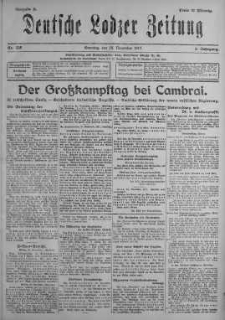 Deutsche Lodzer Zeitung 25 listopad 1917 nr 325