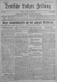 Deutsche Lodzer Zeitung 26 listopad 1917 nr 326