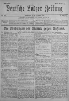 Deutsche Lodzer Zeitung 29 listopad 1917 nr 329