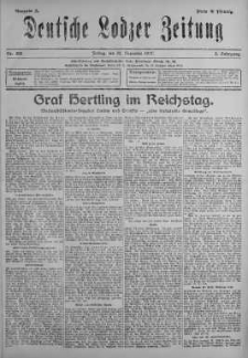 Deutsche Lodzer Zeitung 30 listopad 1917 nr 330
