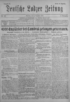 Deutsche Lodzer Zeitung 2 grudzień 1917 nr 332