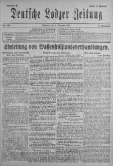Deutsche Lodzer Zeitung 4 grudzień 1917 nr 334