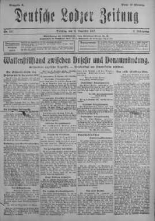 Deutsche Lodzer Zeitung 11 grudzień 1917 nr 341