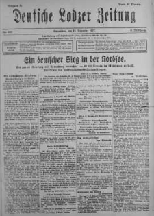 Deutsche Lodzer Zeitung 15 grudzień 1917 nr 345