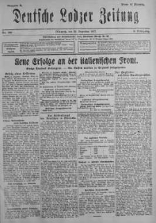 Deutsche Lodzer Zeitung 19 grudzień 1917 nr 349