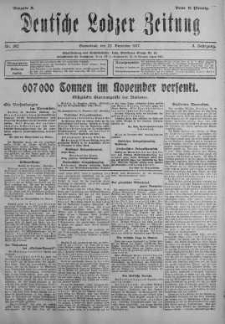 Deutsche Lodzer Zeitung 22 grudzień 1917 nr 352