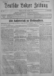 Deutsche Lodzer Zeitung 25 grudzień 1917 nr 355