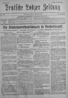 Deutsche Lodzer Zeitung 27 grudzień 1917 nr 356