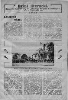 Dział literacki. Dodatek ilustrowany do "Nowego Kuriera Łódzkiego" 21 sierpień 1915 nr 228