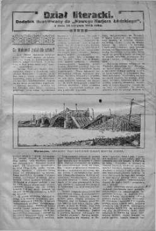 Dział literacki. Dodatek ilustrowany do "Nowego Kuriera Łódzkiego" 28 sierpień 1915 nr 235