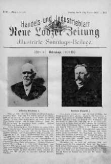 Illustrierte Sonntags Beilage: Handels und Industrieblatt. Neue Lodzer Zeitung 6 - 19 październik 1902 nr 4