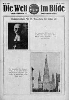 Die Welt im Bilde. Sonntagsbeilage zur "Neuen Lodzer Zeitung" 19 luty 1928 nr 8