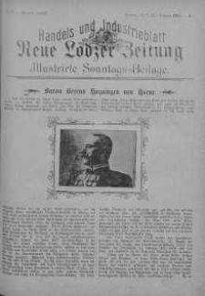 Illustrierte Sonntags Beilage: Handels und Industrieblatt. Neue Lodzer Zeitung 2 - 15 luty 1903 nr 7
