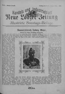 Illustrierte Sonntags Beilage: Handels und Industrieblatt. Neue Lodzer Zeitung 9 - 22 luty 1903 nr 8