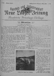 Illustrierte Sonntags Beilage: Handels und Industrieblatt. Neue Lodzer Zeitung 23 luty - 8 marzec 1903 nr 10