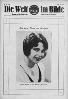 Die Welt im Bilde. Sonntagsbeilage zur "Neuen Lodzer Zeitung" 29 kwiecień 1928 nr 18
