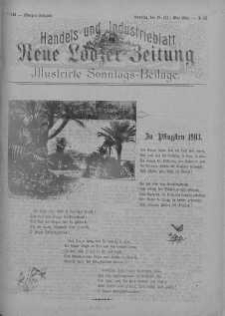 Illustrierte Sonntags Beilage: Handels und Industrieblatt. Neue Lodzer Zeitung 18 - 21 maj 1903 nr 22