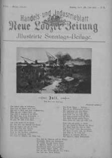 Illustrierte Sonntags Beilage: Handels und Industrieblatt. Neue Lodzer Zeitung 6 - 19 lipiec 1903 nr 29