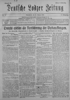 Deutsche Lodzer Zeitung 12 styczeń 1918 nr 12