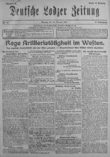 Deutsche Lodzer Zeitung 14 styczeń 1918 nr 14