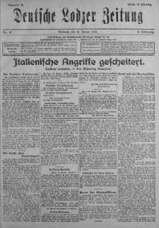 Deutsche Lodzer Zeitung 16 styczeń 1918 nr 16