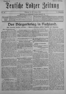 Deutsche Lodzer Zeitung 23 styczeń 1918 nr 23