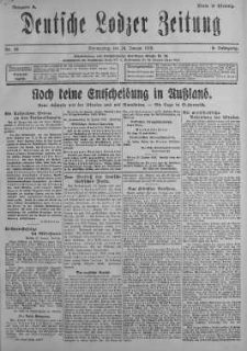 Deutsche Lodzer Zeitung 24 styczeń 1918 nr 24