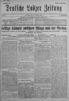 Deutsche Lodzer Zeitung 29 styczeń 1918 nr 29