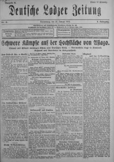 Deutsche Lodzer Zeitung 31 styczeń 1918 nr 31