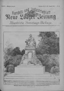 Illustrierte Sonntags Beilage: Handels und Industrieblatt. Neue Lodzer Zeitung 3 -16 sierpień 1903 nr 33
