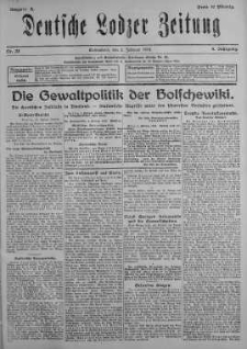 Deutsche Lodzer Zeitung 2 luty 1918 nr 33