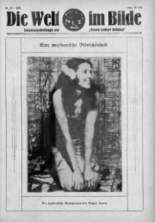 Die Welt im Bilde. Sonntagsbeilage zur "Neuen Lodzer Zeitung" 29 lipiec 1928 nr 31