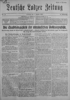 Deutsche Lodzer Zeitung 5 luty 1918 nr 36