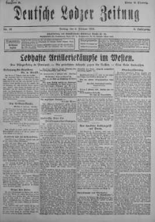 Deutsche Lodzer Zeitung 8 luty 1918 nr 39