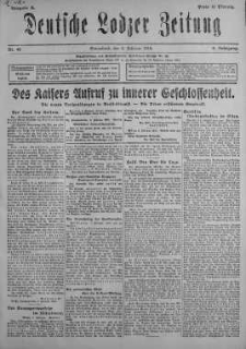 Deutsche Lodzer Zeitung 9 luty 1918 nr 40