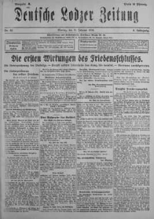 Deutsche Lodzer Zeitung 11 luty 1918 nr 42
