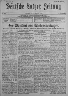 Deutsche Lodzer Zeitung 12 luty 1918 nr 43