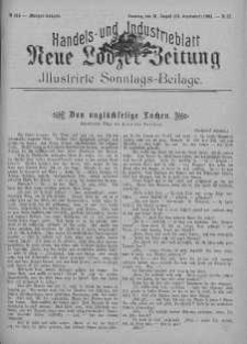 Illustrierte Sonntags Beilage: Handels und Industrieblatt. Neue Lodzer Zeitung 31 sierpień - 13 wrzesień 1903 nr 37
