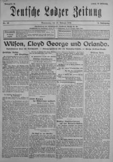 Deutsche Lodzer Zeitung 14 luty 1918 nr 45