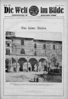 Die Welt im Bilde. Sonntagsbeilage zur "Neuen Lodzer Zeitung" 26 sierpień 1928 nr 35