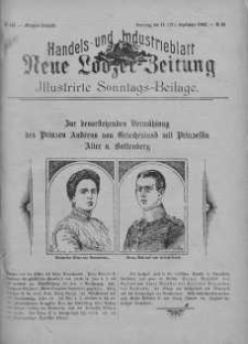 Illustrierte Sonntags Beilage: Handels und Industrieblatt. Neue Lodzer Zeitung 14 - 27 wrzesień 1903 nr 39