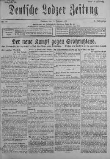 Deutsche Lodzer Zeitung 19 luty 1918 nr 50