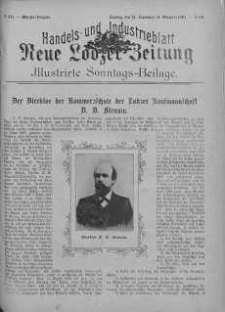 Illustrierte Sonntags Beilage: Handels und Industrieblatt. Neue Lodzer Zeitung 21 wrzesień - 4 październik 1903 nr 40