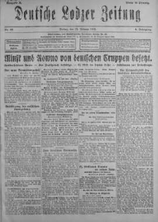 Deutsche Lodzer Zeitung 22 luty 1918 nr 53