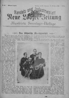 Illustrierte Sonntags Beilage: Handels und Industrieblatt. Neue Lodzer Zeitung 28 wrzesień - 11 październik 1903 nr 41