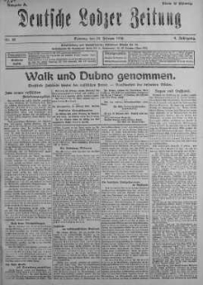 Deutsche Lodzer Zeitung 24 luty 1918 nr 55