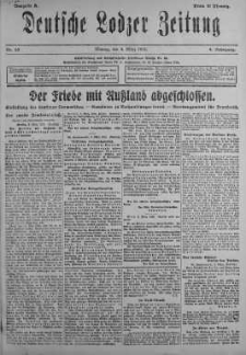 Deutsche Lodzer Zeitung 4 marzec 1918 nr 63
