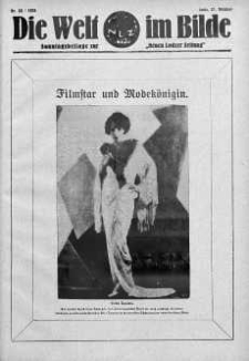 Die Welt im Bilde. Sonntagsbeilage zur "Neuen Lodzer Zeitung" 21 październik 1928 nr 43